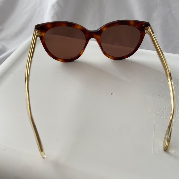 GUCCI Cat Eye Havana White Crystal Brown 54 mm Women\'s Sunglasses - NWT main image 7